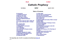 Desktop Screenshot of catholicprophecy.net