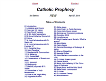 Tablet Screenshot of catholicprophecy.net